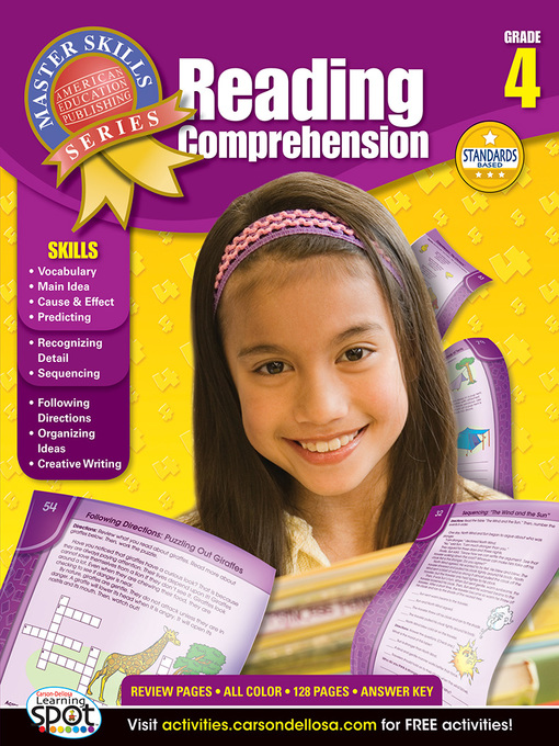 Cover image for Reading Comprehension, Grade 4